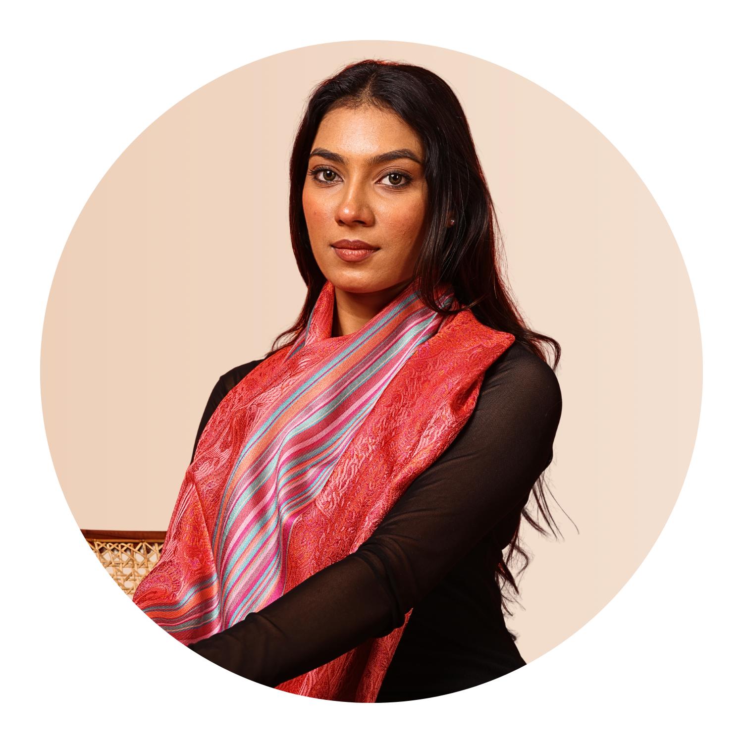 Premium Woven Silk Stoles