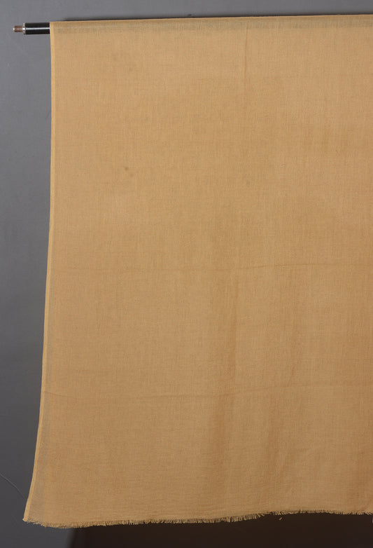 Caramel Solid Viscose Linen Stole