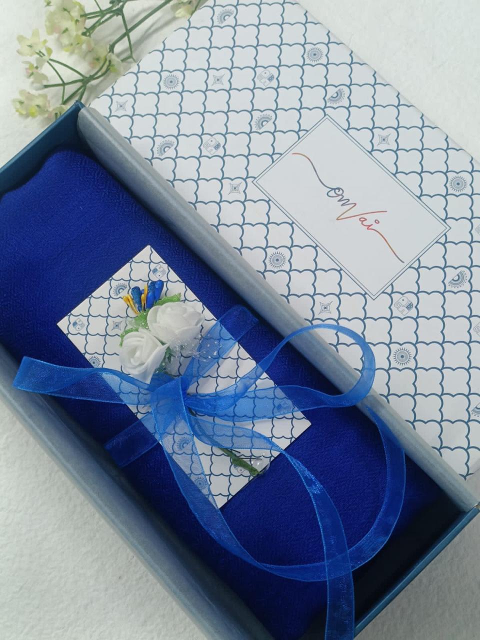 ROYAL ADMIRAL BLUE Solid Pashmina