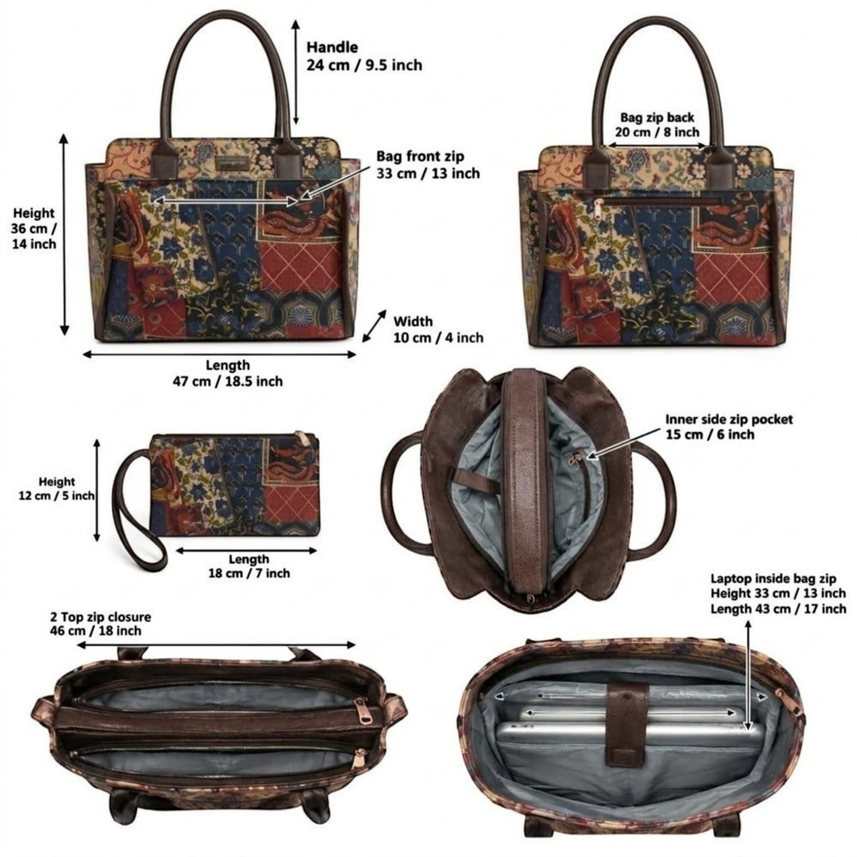 Rangrez Laptop & Travel Handbag