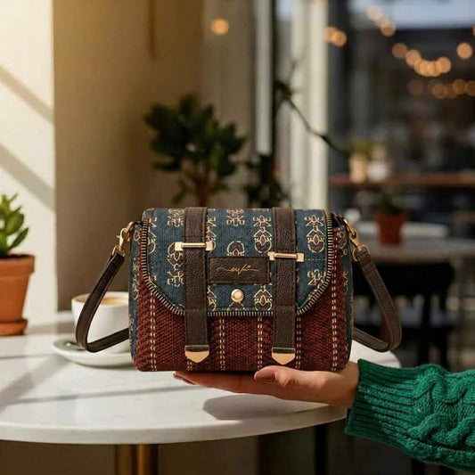Rajwadi Noir – OMVAI Premium Sling Bag