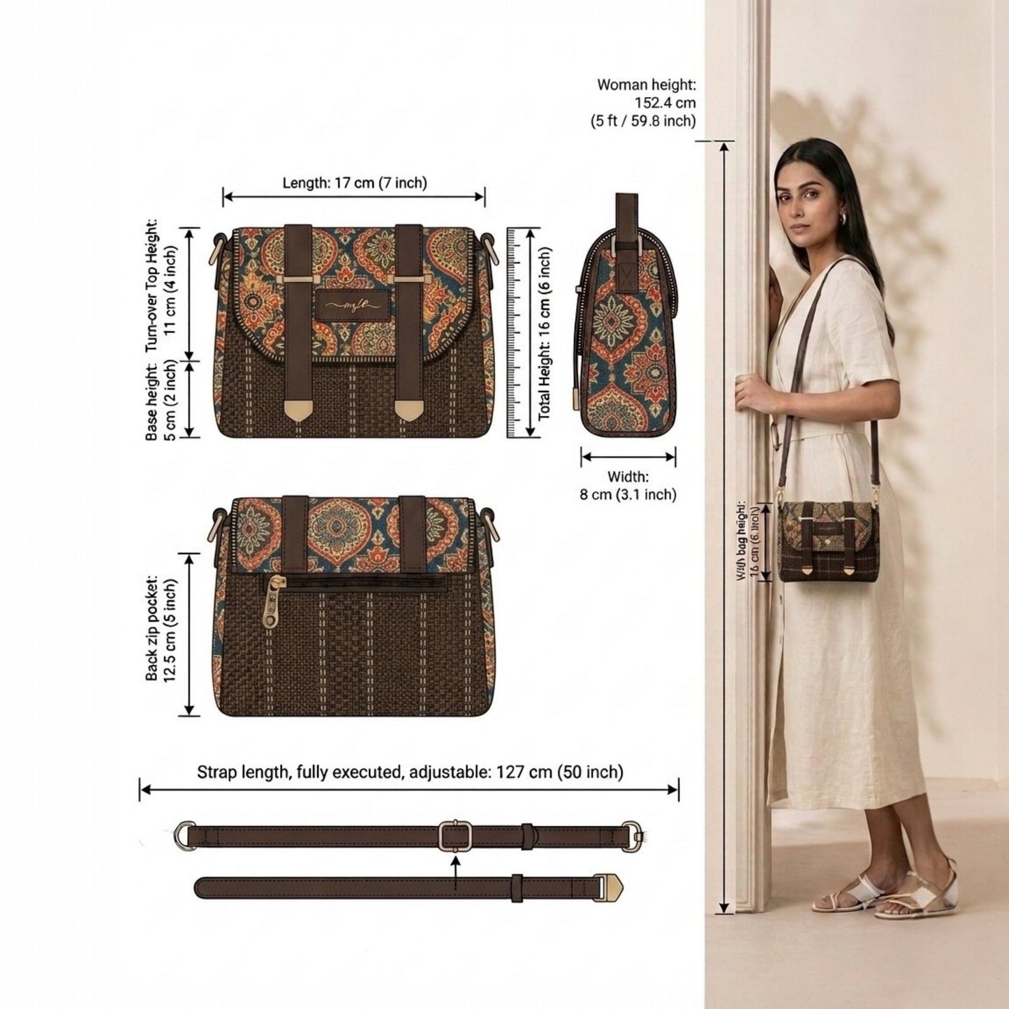 Royal Paisley – OMVAI Premium Sling Bag