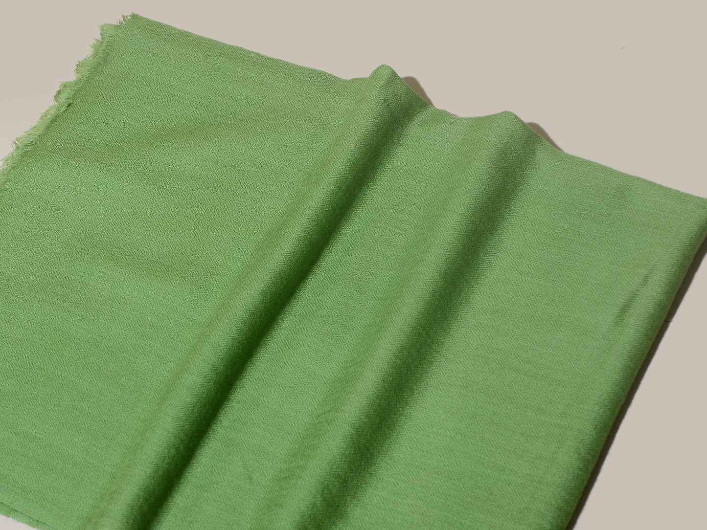 LIGHT GREEN Solid Pashmina Stole | OMVAI