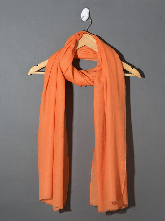 solid orange pashmina scarf