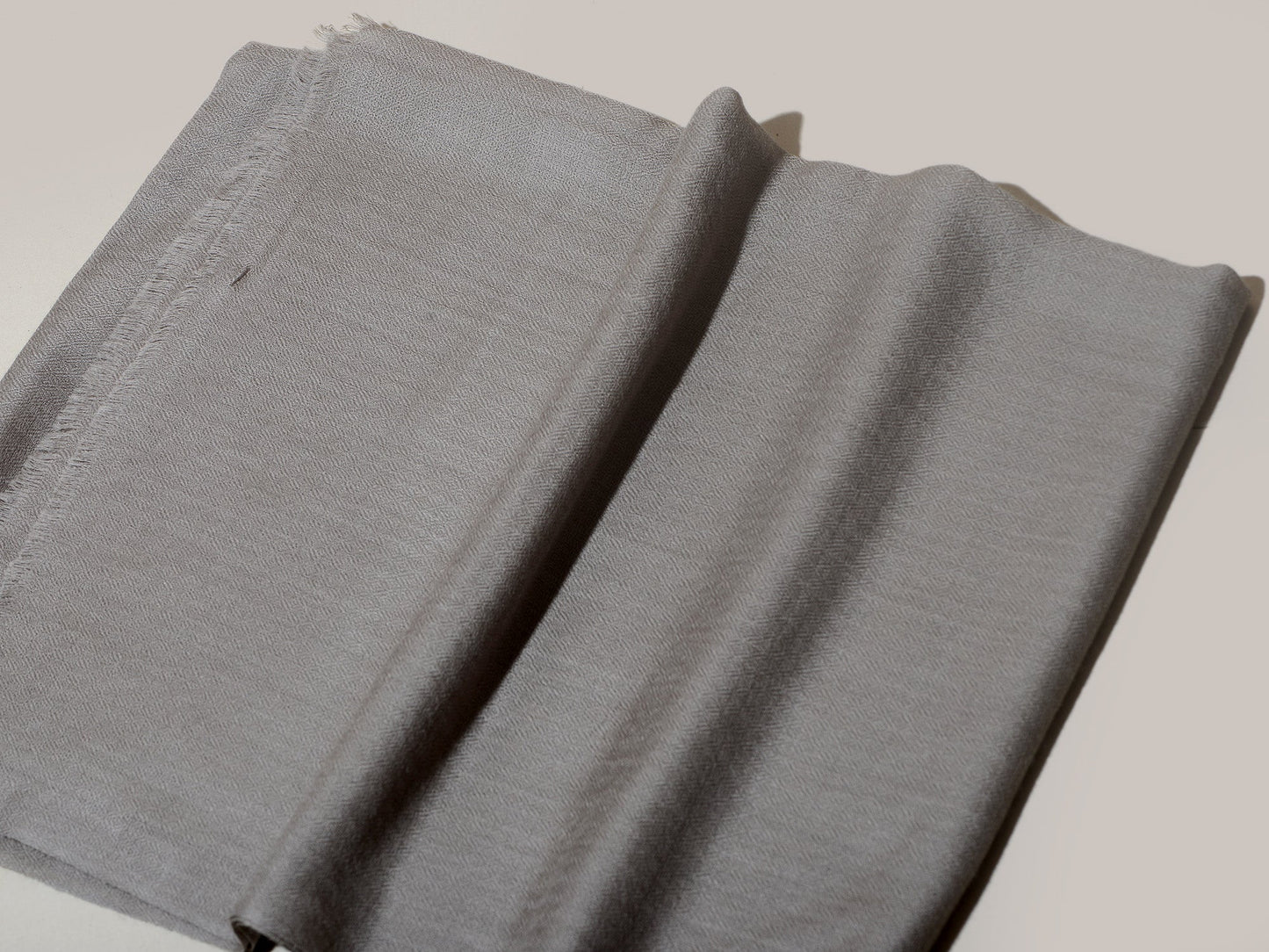 LAVA GREY Solid Pashmina Stole | OMVAI