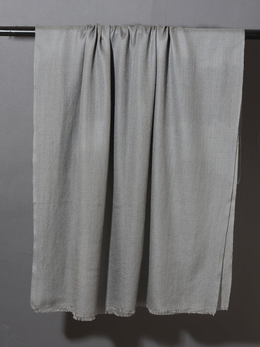 COOL GREY Solid Pashmina Stole | OMVAI