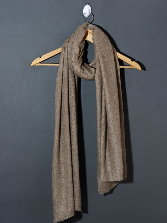 Super Soft Woolen Muffler - Natural Brown