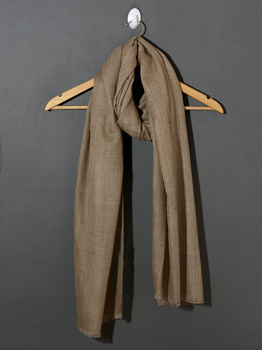 SAND SHELL Solid Pashmina