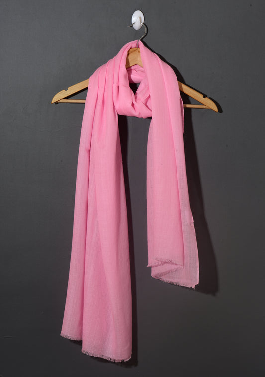 BLUSH PINK Solid Pashmina