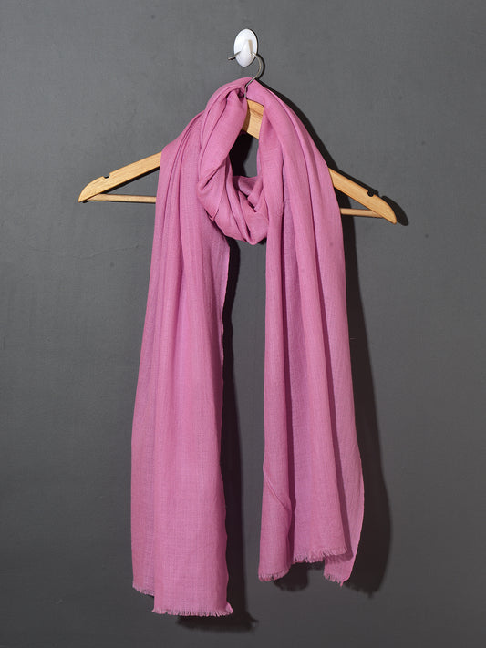 PRETY PINK Solid Pashmina