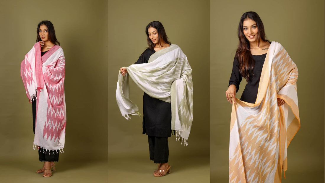 How to Style an Ikat Dupatta With a Plain Kurta