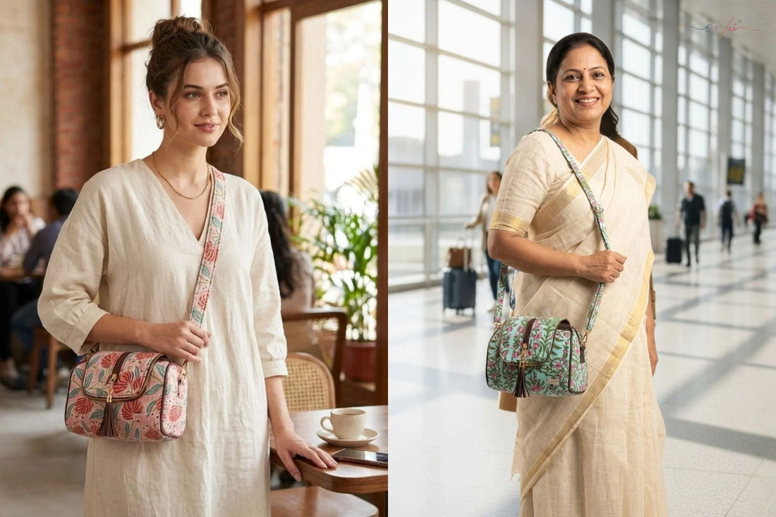Style a Cotton Sling Bag With Sarees and Kurtis
