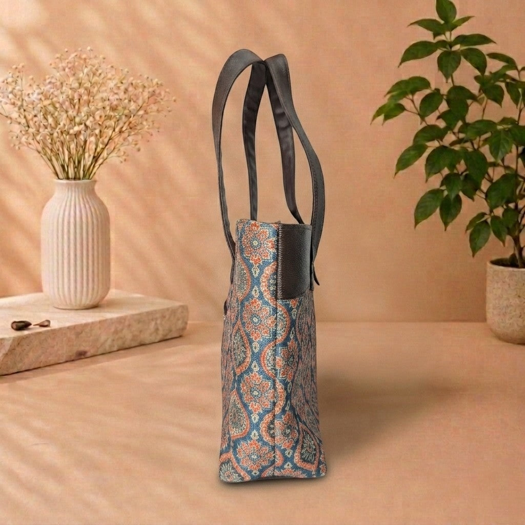 OMVAI Classic 2-Piece Shoulder Bag Set – Shahi Motif