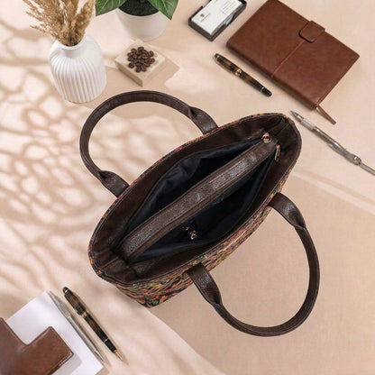 OMVAI Classic 2-Piece Shoulder Bag Set – Shahi Motif