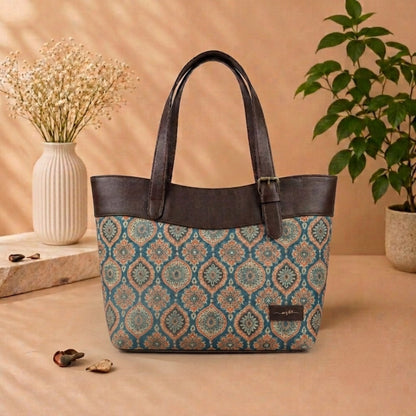OMVAI Classic 2-Piece Shoulder Bag Set – Shahi Motif
