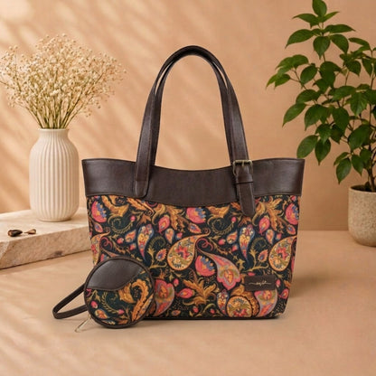 OMVAI Classic 2-Piece Shoulder Bag Set – Maharani Bloom