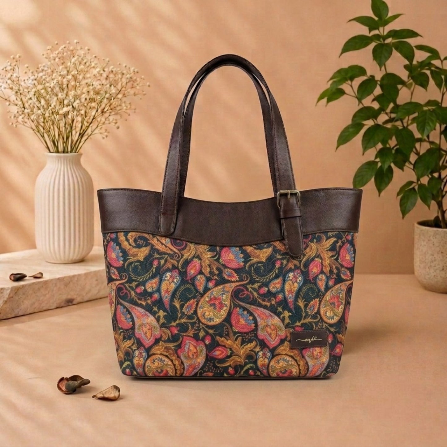 OMVAI Classic 2-Piece Shoulder Bag Set – Maharani Bloom