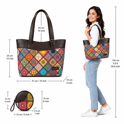 OMVAI Classic 2-Piece Shoulder Bag Set – Rang Mahal