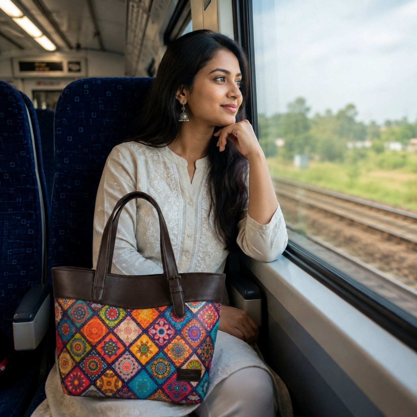 OMVAI Classic 2-Piece Shoulder Bag Set – Rang Mahal