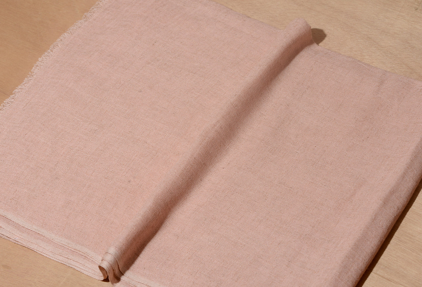Blush Pink Solid Viscose Linen Stole