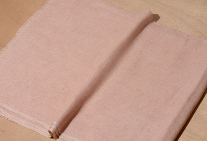Blush Pink Solid Viscose Linen Stole