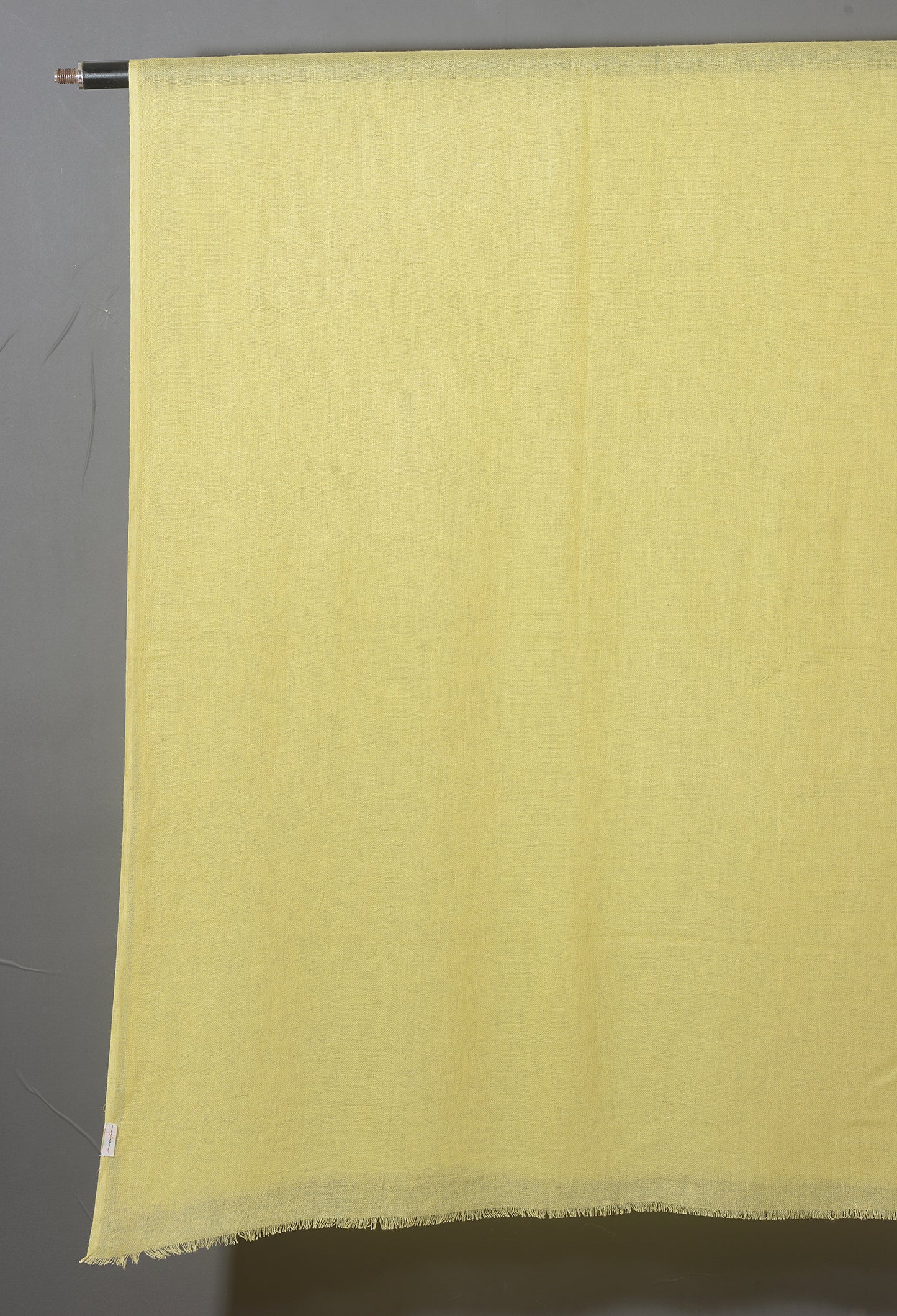 Butter Cup Yellow Solid Viscose Linen Stole