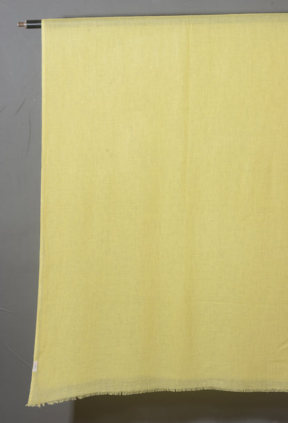 Butter Cup Yellow Solid Viscose Linen Stole