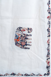 OMVAI Rajsi Gaj Hastkala Dupatta with applique and Hand-work - Black