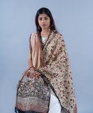 OMVAI The Contemporary Mughal Handloom Chanderi Silk Dupatta with Zari border