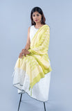 OMVAI The IKAT Dupatta with Tassels  - Citrus Yellow