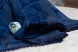 OMVAI Abstract Beauty Chiffon Stole - Blue