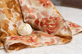 OMVAI Water color Rose Crepe Stole - Earthy Tones