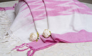OMVAI The IKAT Dupatta with Tassels  - Mischief Pink