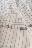 OMVAI Vintage Super Soft  Checks Cotton Woven Throw Blanket / Comforter - Black