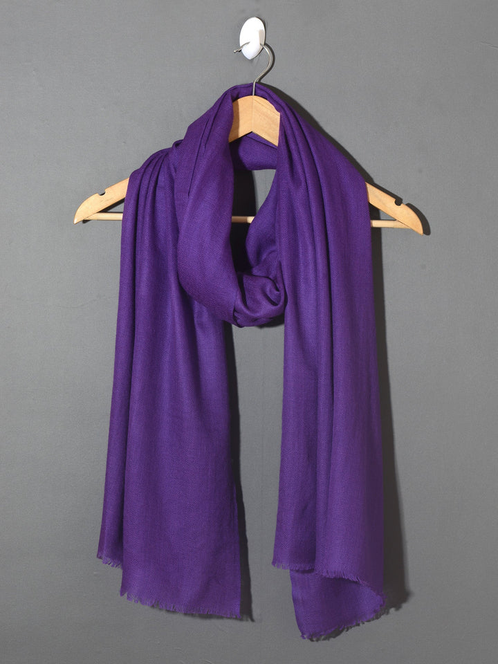 Royal Admiral Blue Solid Pashmina