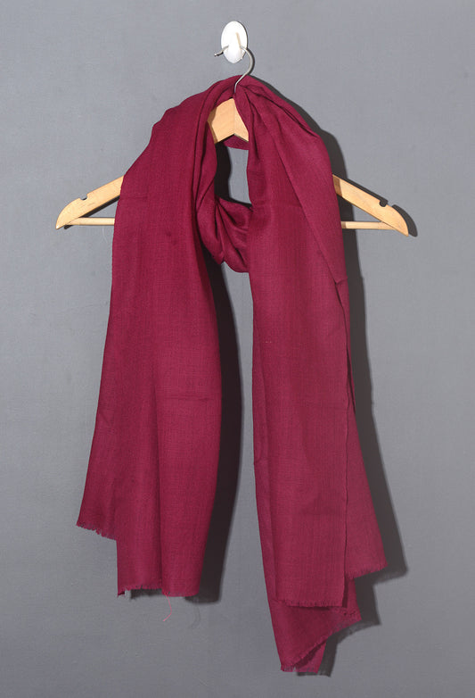 PLUM Solid Pashmina