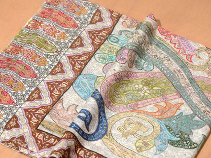 OMVAI Kalamkari Kani with Embroidery - Shades of Multi Bright