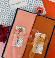 OMVAI Solid Pashmina Combo Gift Set in Pure Cashmere wool (Set of 2 - For HIM and for HER)