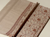 SABEEN Elegant Natural Beige Embroidered Shawl - Unisex