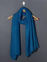 COBALT BLUE Solid Pashmina