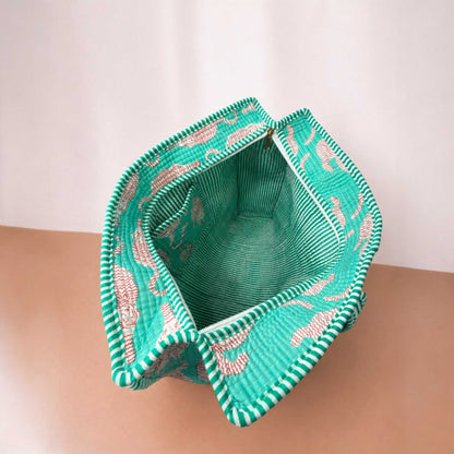 Mint Green Elegance Quilted Cotton Tote Bag Set (4-Pieces) | Handcrafted & Light-Weight