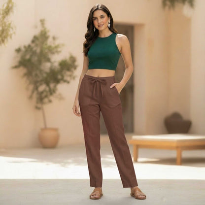 OMVAI Chocolate Pants : Relaxed Fit, Breathable & Comfortable