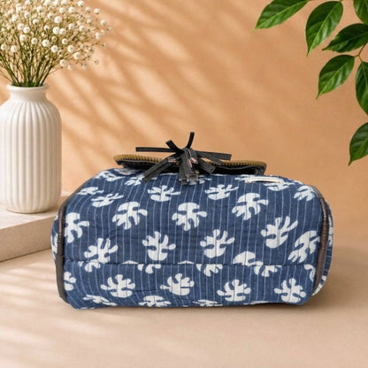 Indigo Ikat – OMVAI Quilted Cotton Sling Bag