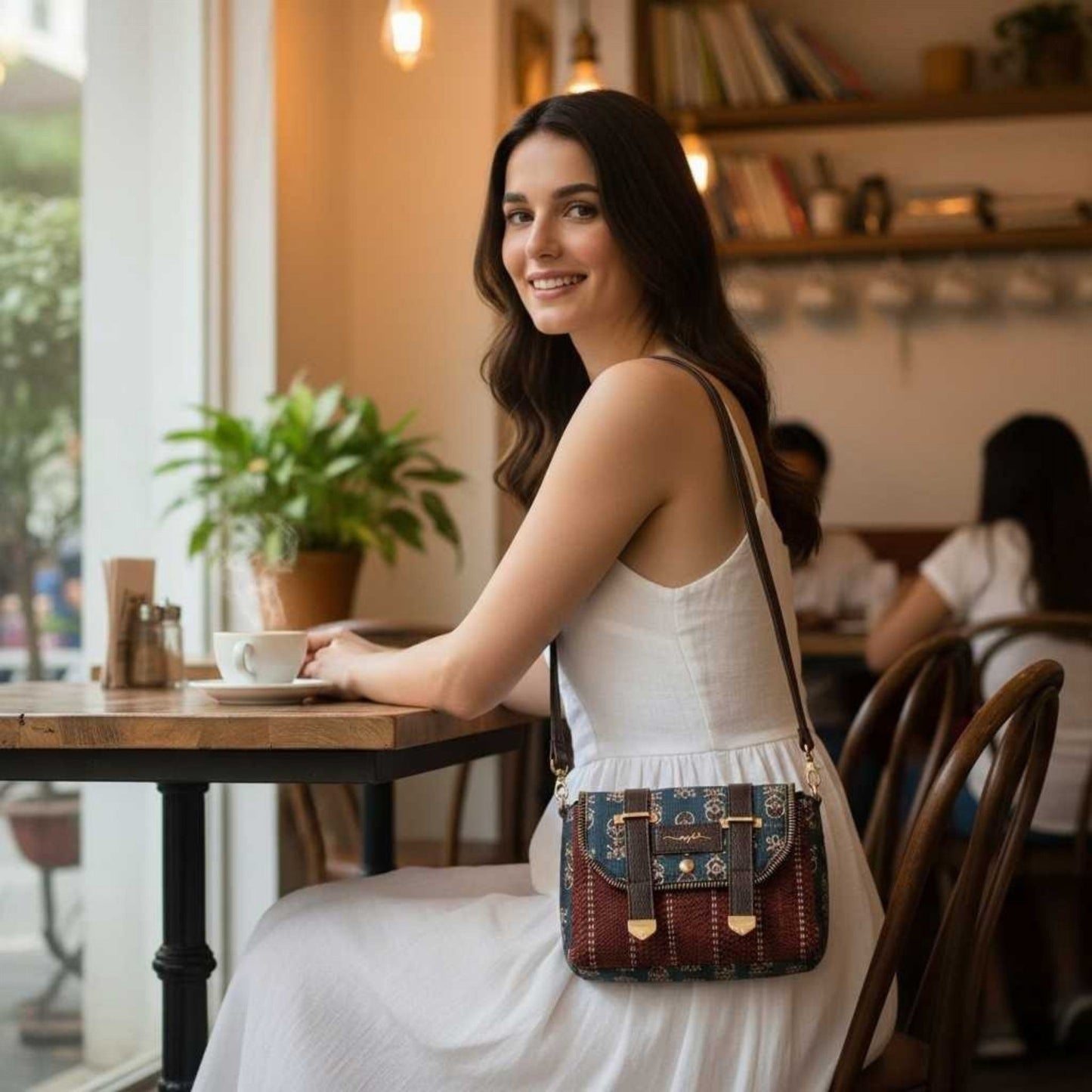 Rajwadi Noir – OMVAI Premium Sling Bag