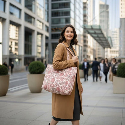 The Dusty Rose - Premium Quilted Cotton Tote Bag
