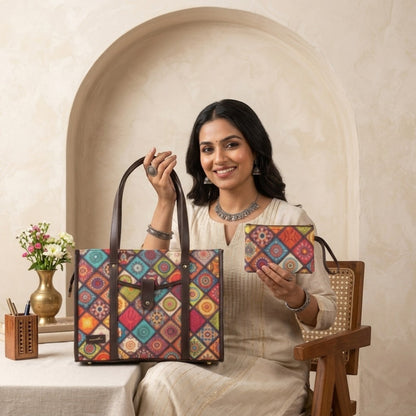 OMVAI Rangrez Tote Handbag