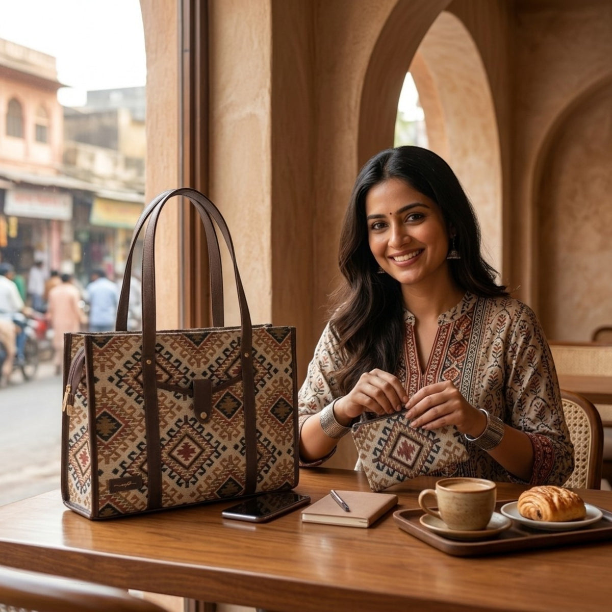 OMVAI Noor Tote Handbag