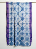 Tie and Dye Star Light Pattern Super Soft Woolen Muffler - Purple Sky