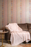 OMVAI Zig Zag Patterned Woven Throw Blanket / Comforter Beauty Blush
