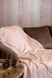 OMVAI Zig Zag Patterned Woven Throw Blanket / Comforter Beauty Blush